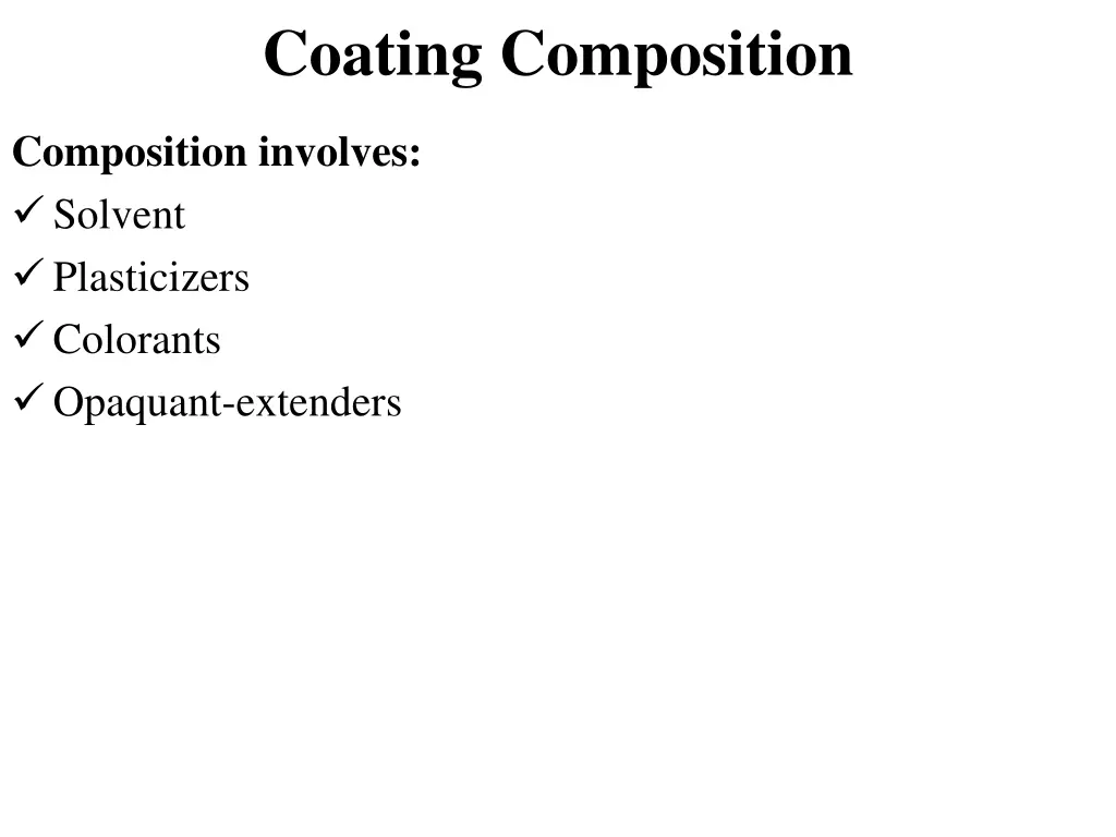 coating composition