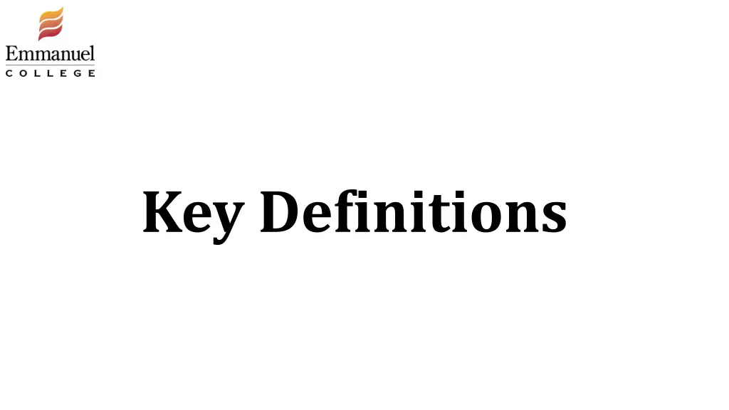 key definitions