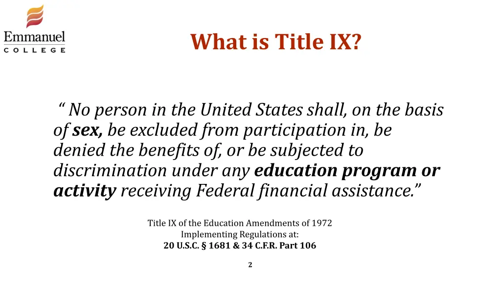 what is title ix