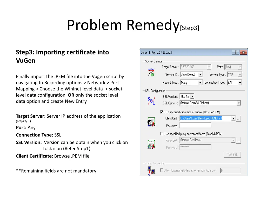 problem remedy step3