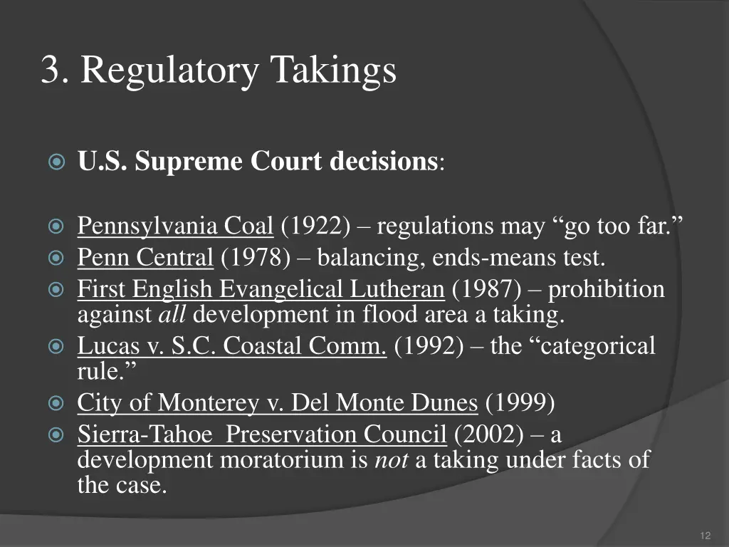 3 regulatory takings