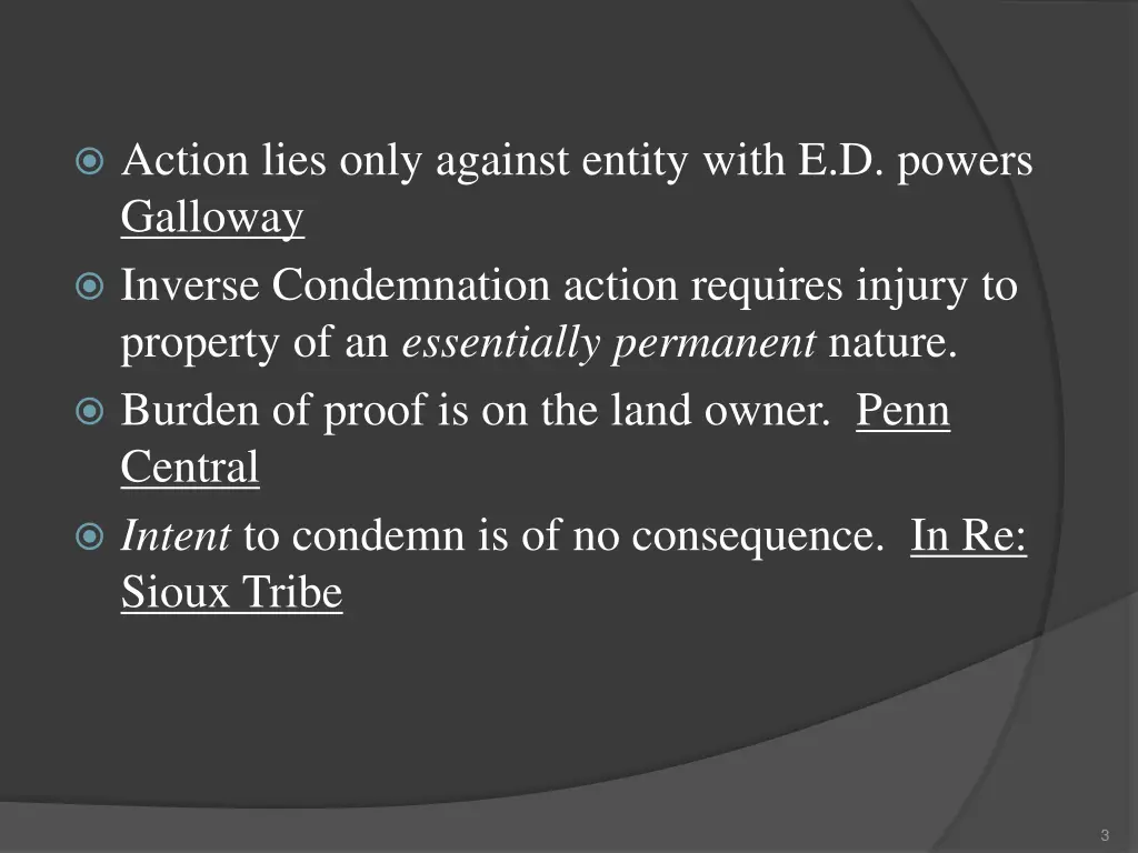 action lies only against entity with e d powers