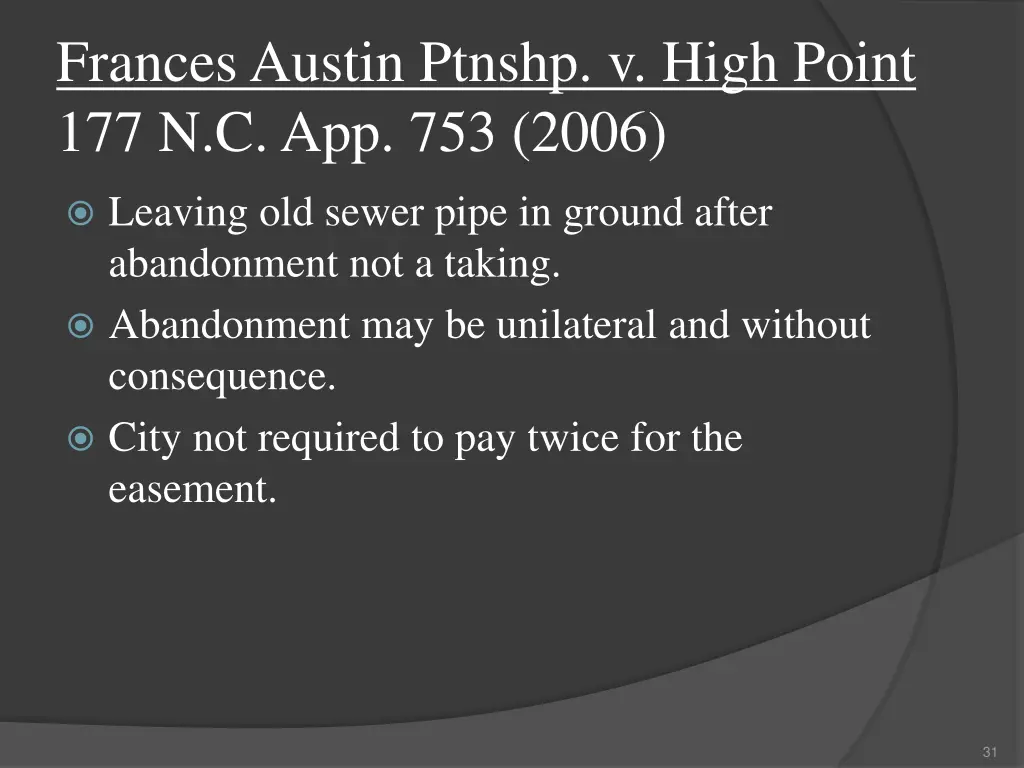 frances austin ptnshp v high point