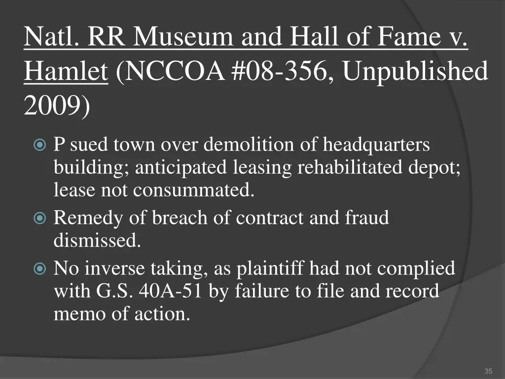 natl rr museum and hall of fame v hamlet nccoa