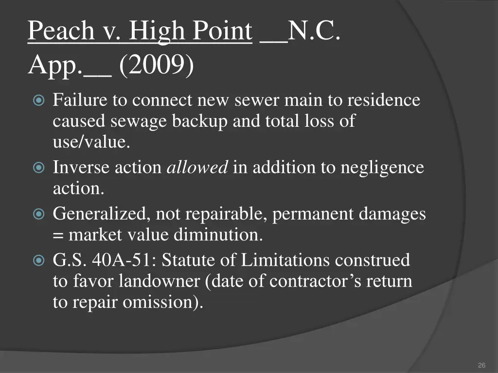 peach v high point n c app 2009