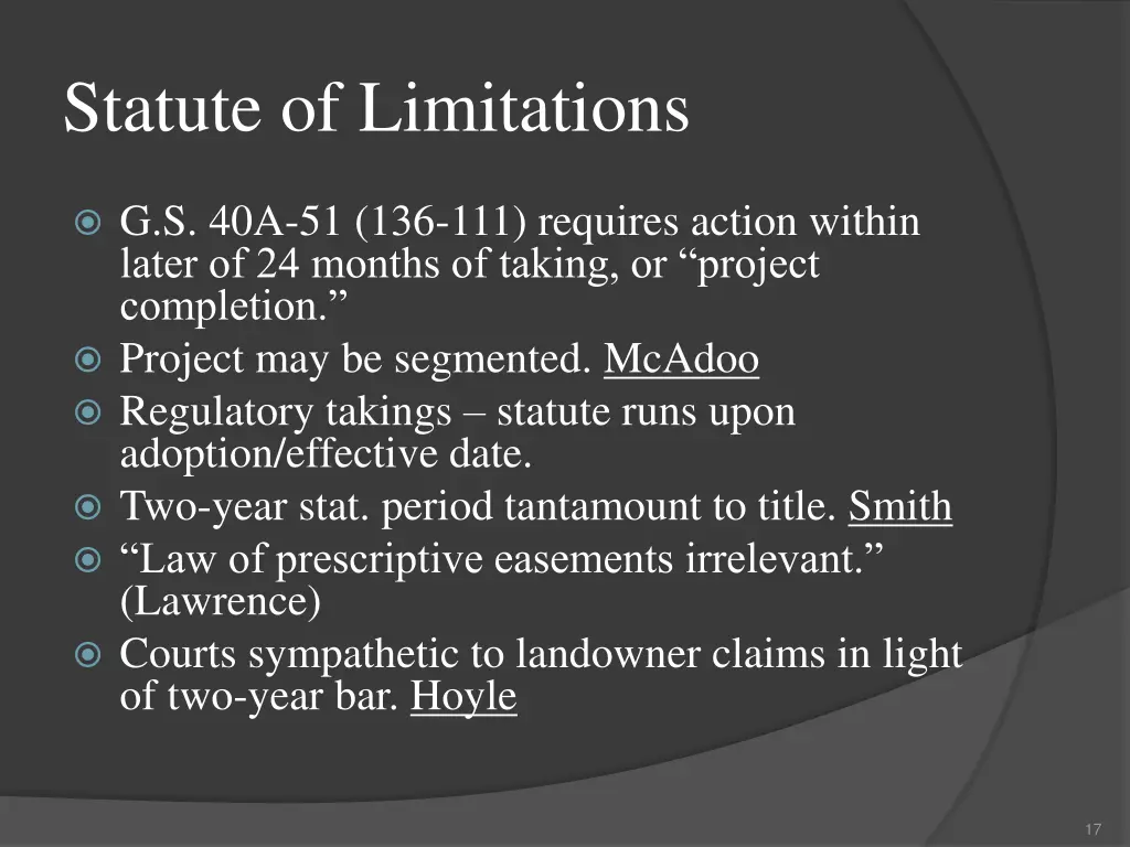 statute of limitations