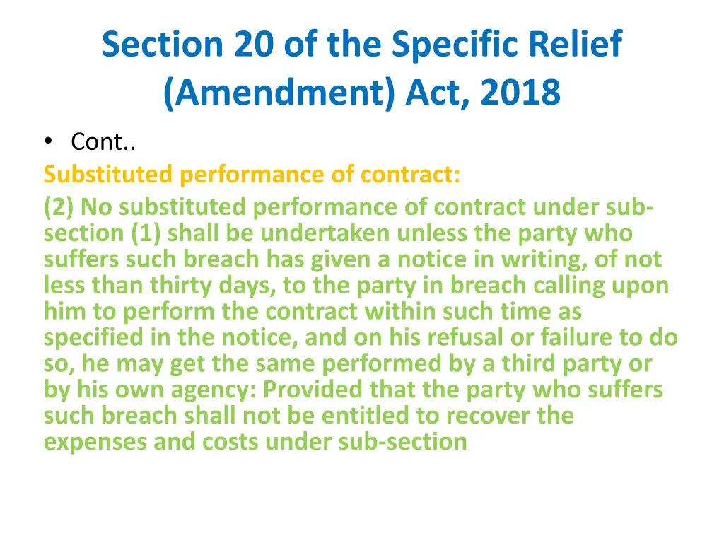 section 20 of the specific relief amendment 1