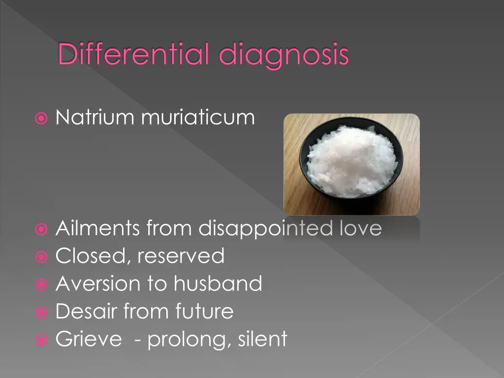 differential diagnosis