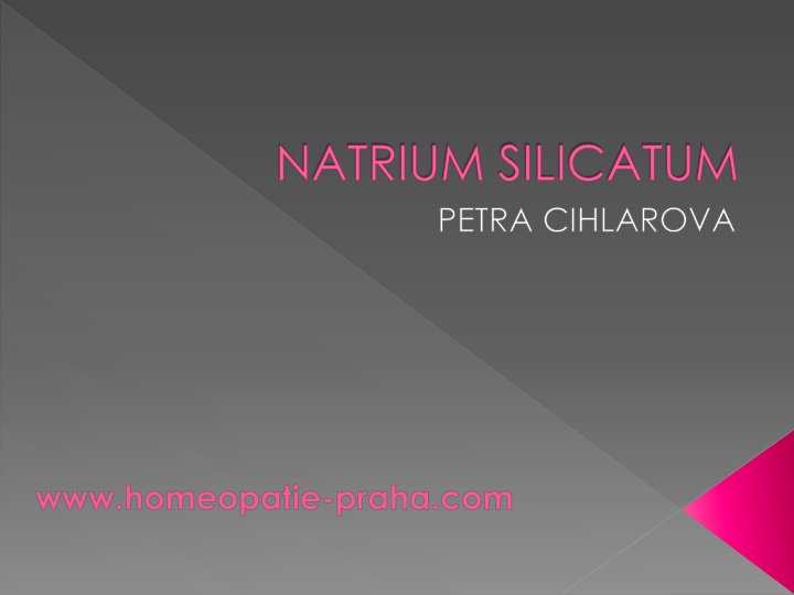 natrium silicatum petra cihlarova