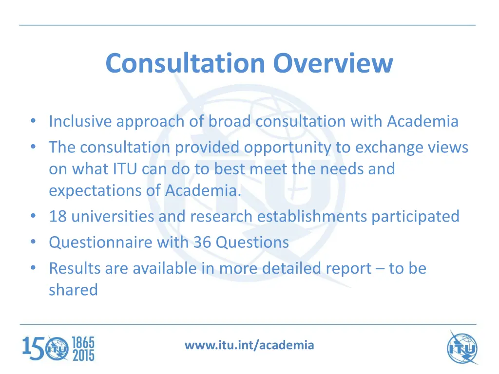 consultation overview