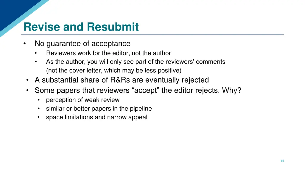 revise and resubmit