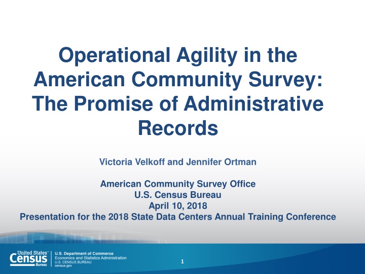 operational agility in the american community