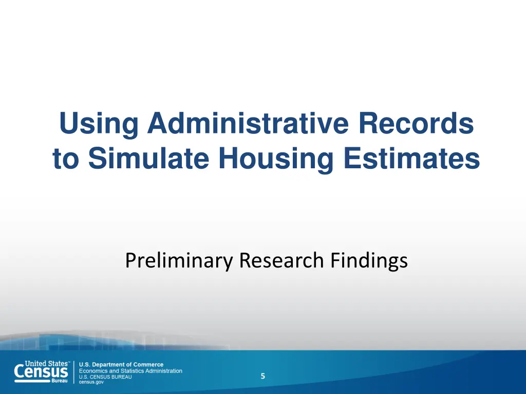 using administrative records to simulate housing