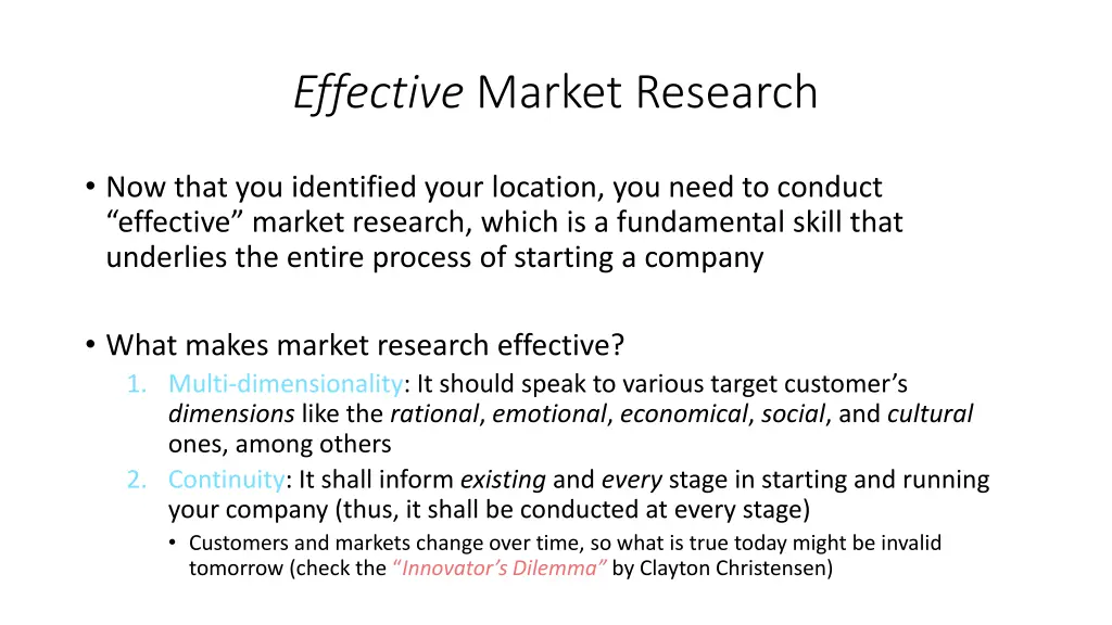 effective market research