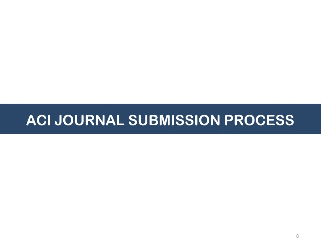 aci journal submission process