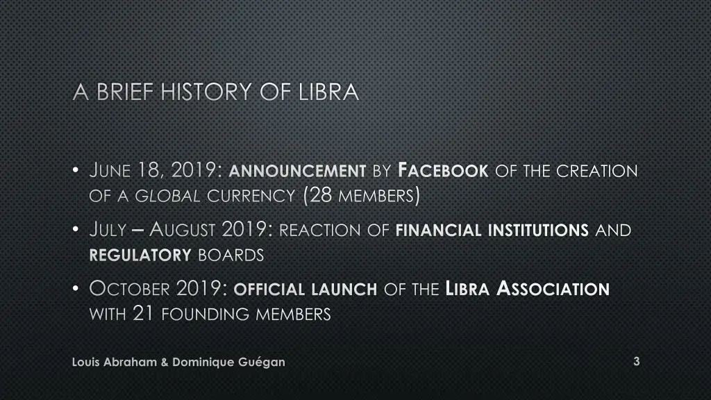 a brief history of libra