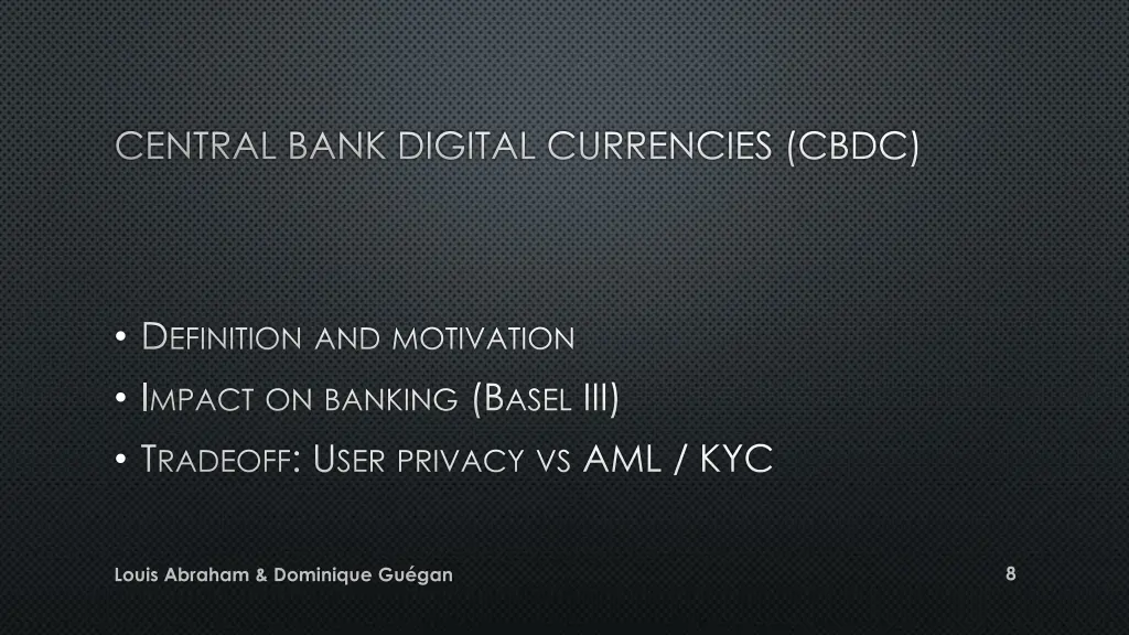 central bank digital currencies cbdc