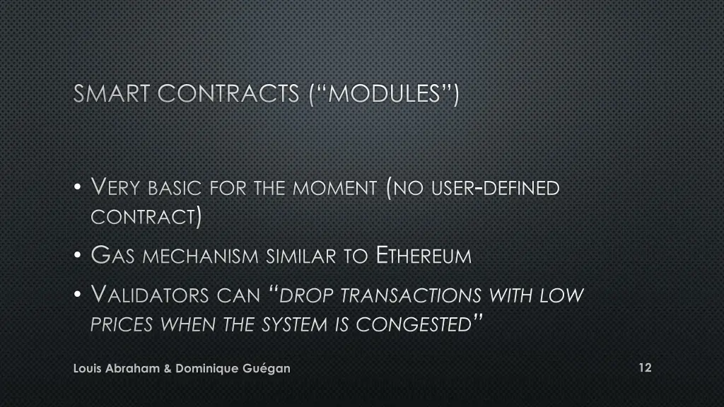 smart contracts modules