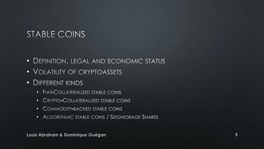 stable coins