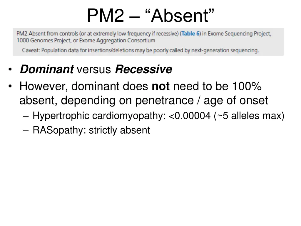 pm2 absent