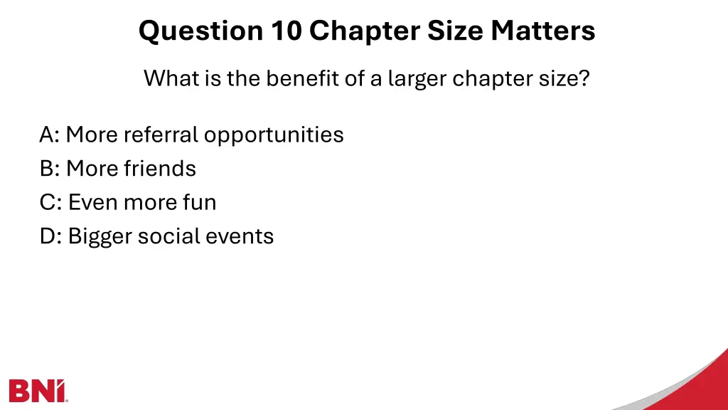 question 10 chapter size matters