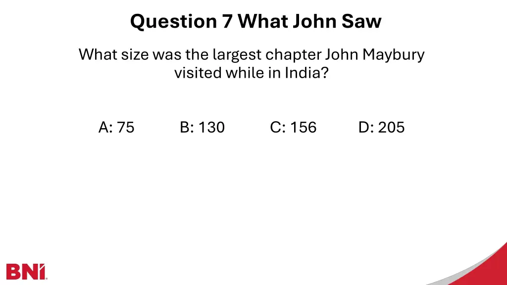 question 7 what john saw