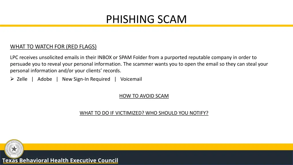 phishing scam