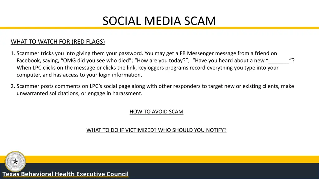 social media scam