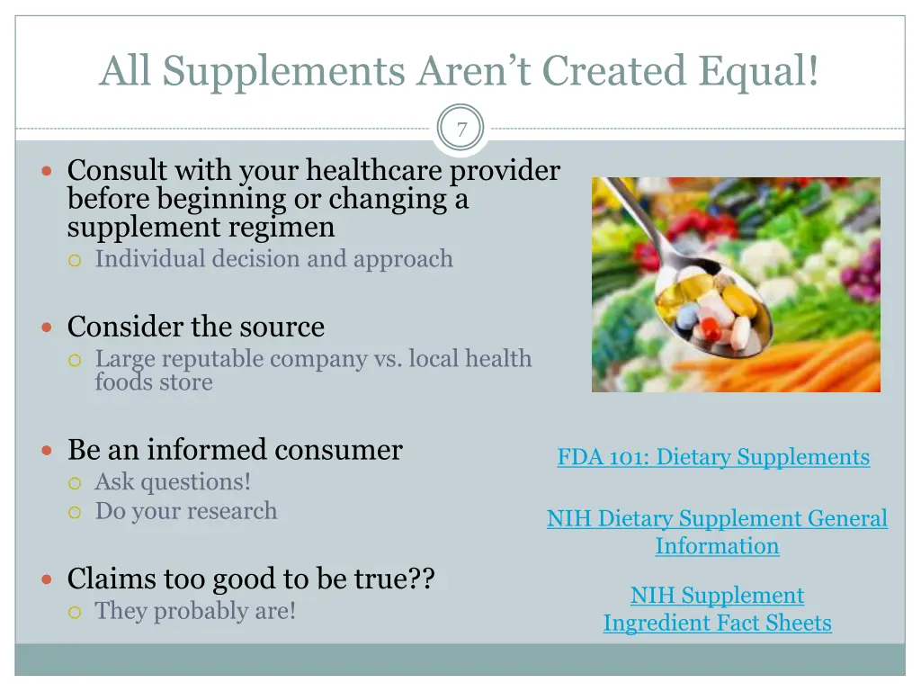 all supplements aren t created equal