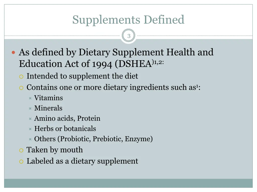 supplements defined