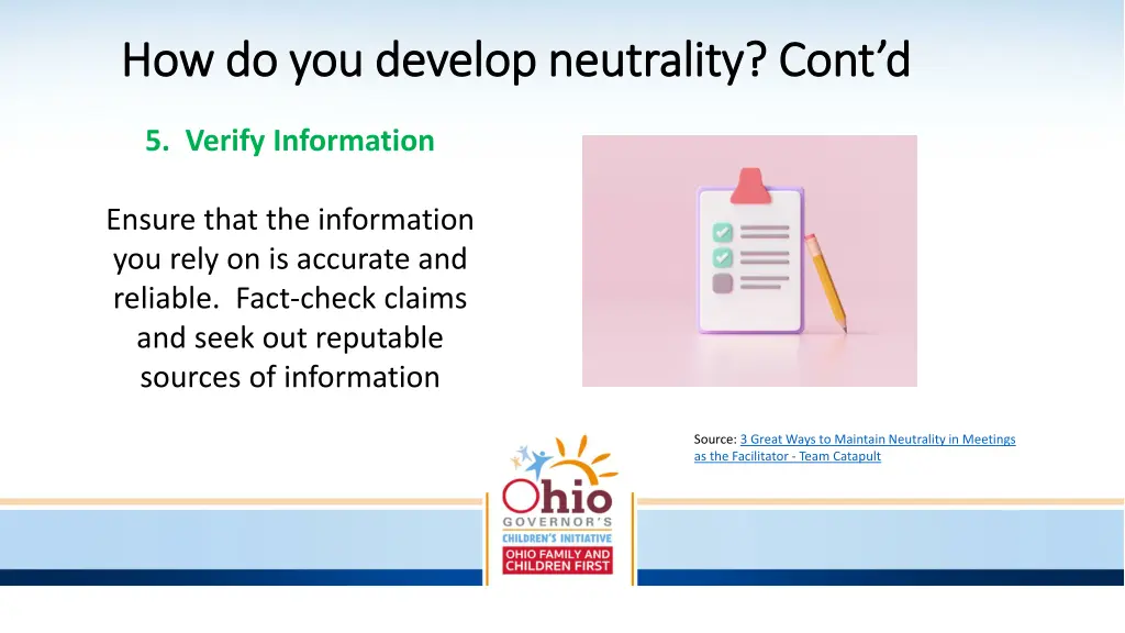 how do you develop neutrality cont 3