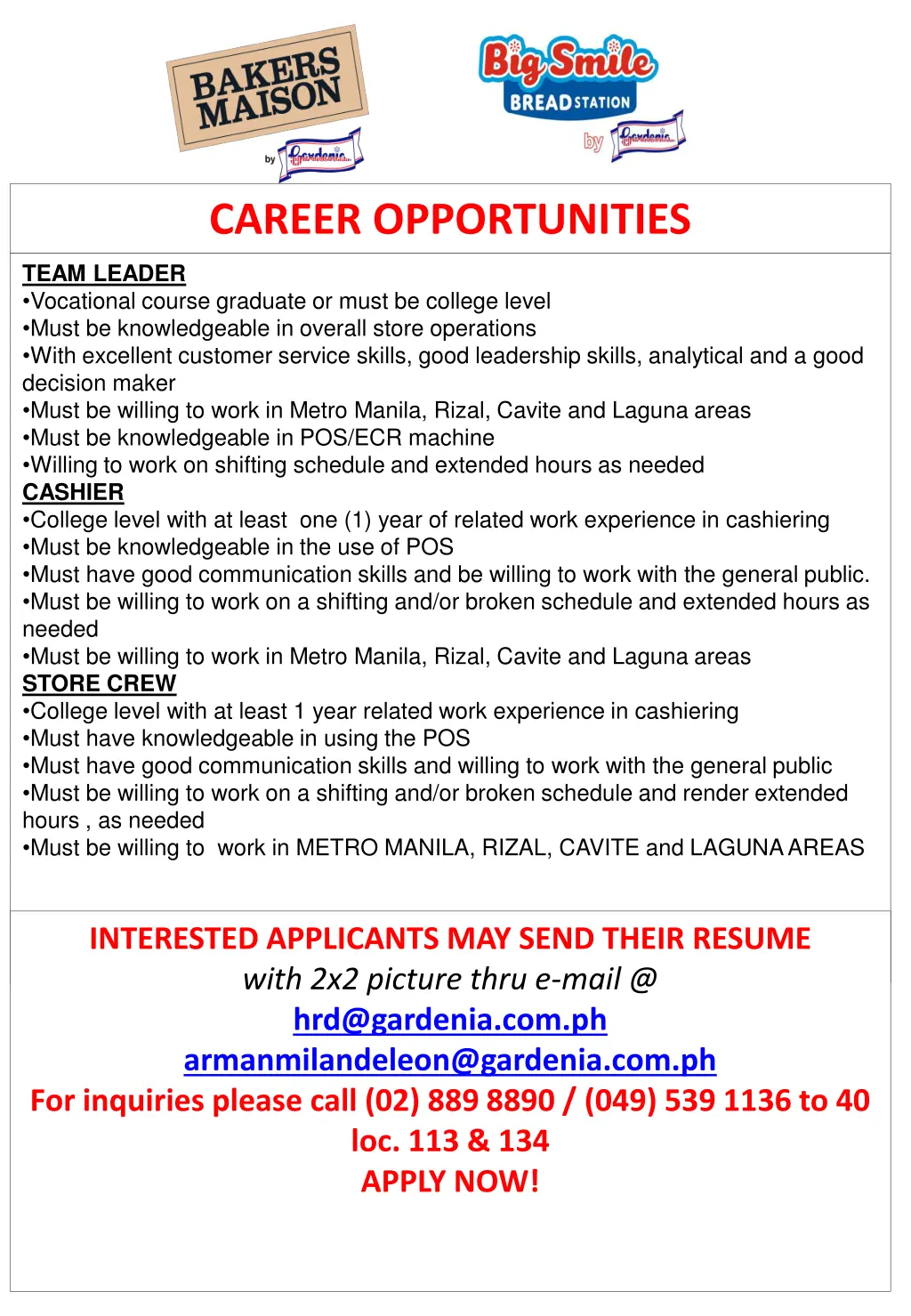 career opportunities