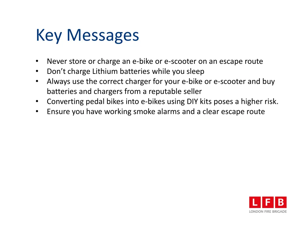 key messages