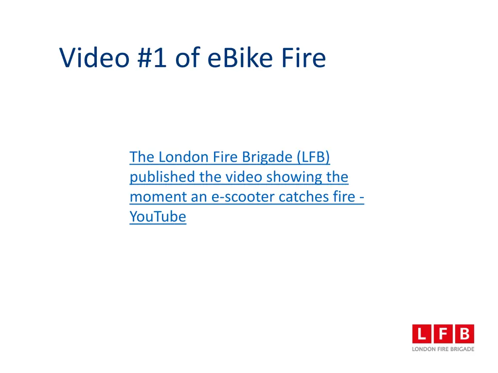 video 1 of ebike fire