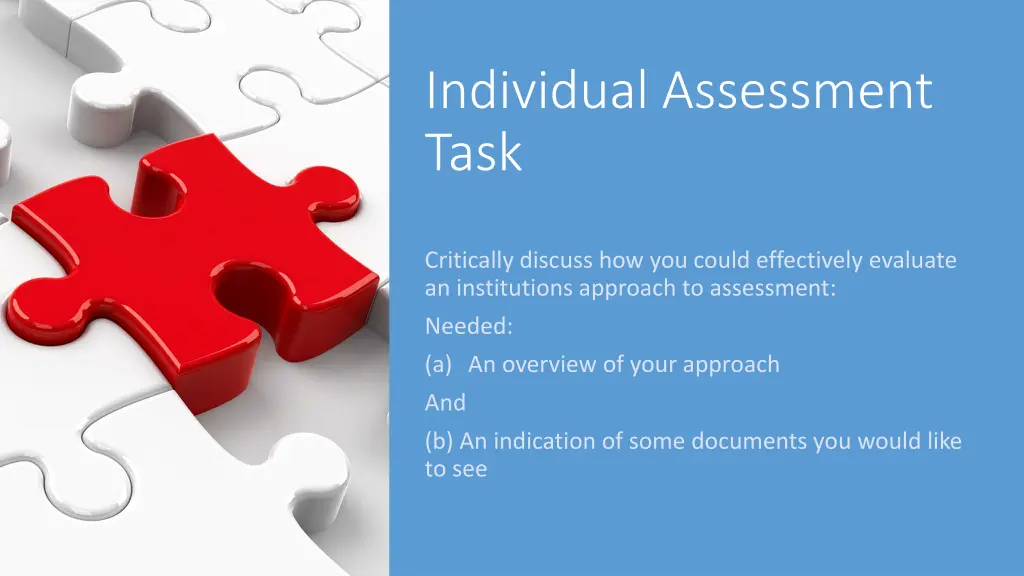 individual assessment task