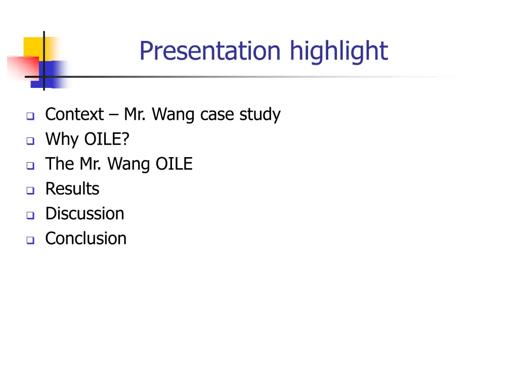 presentation highlight