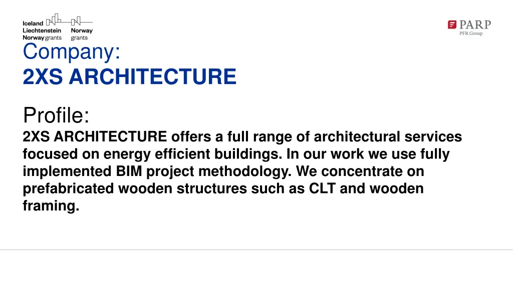 company 2xs architecture