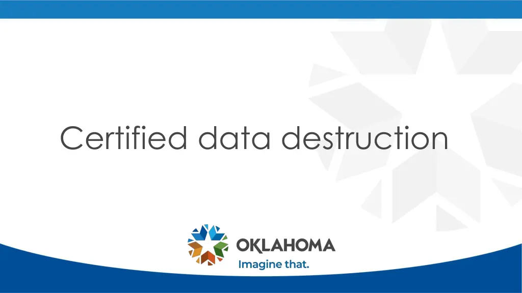 certified data destruction