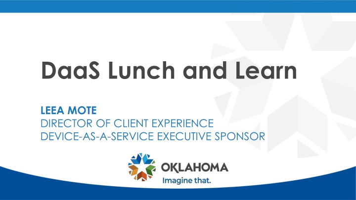 daas lunch and learn