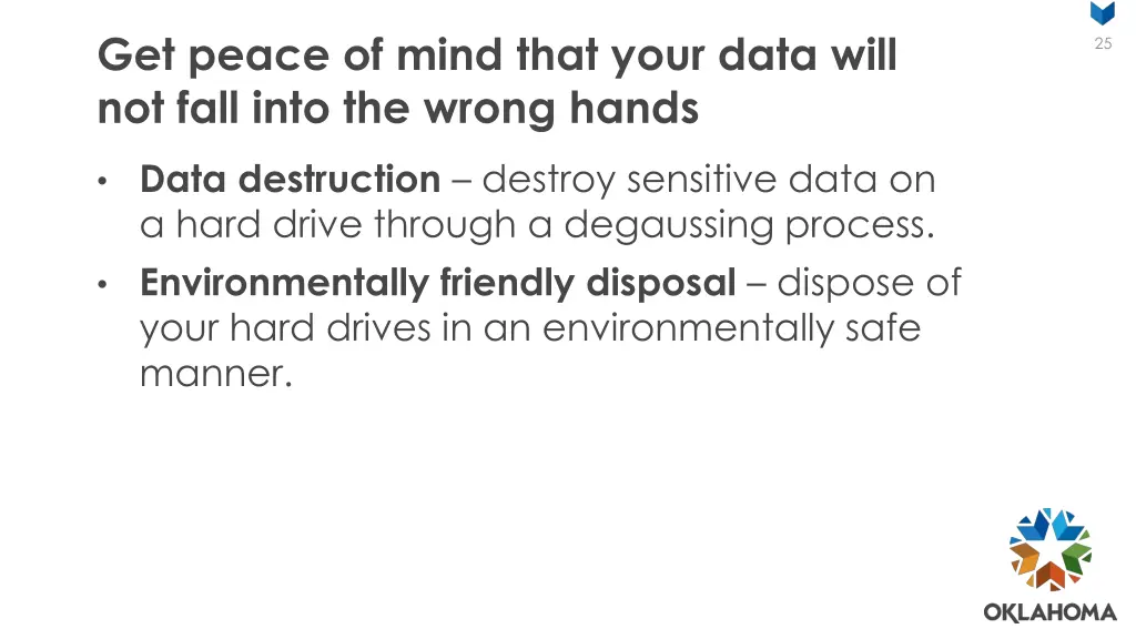 get peace of mind that your data will not fall