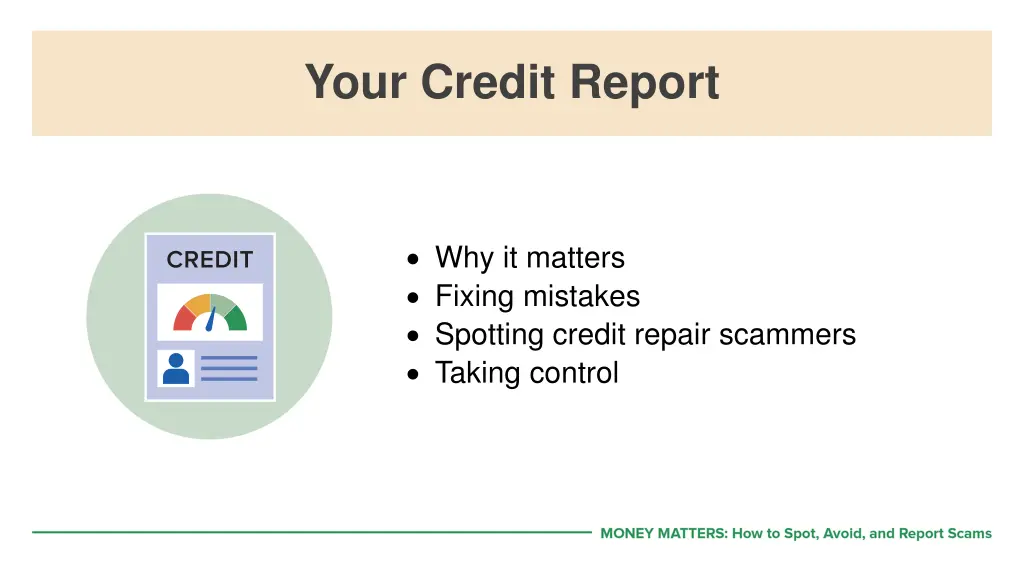 your credit report