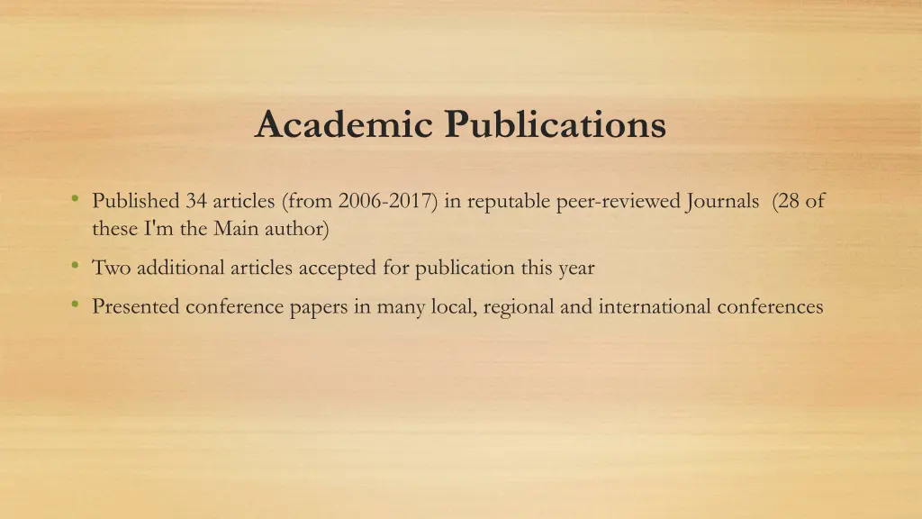 academic publications