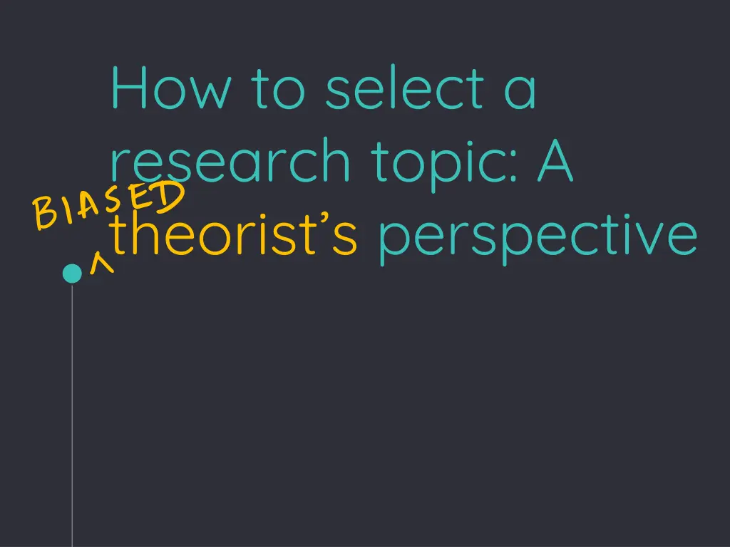 how to select a research topic a theorist 1