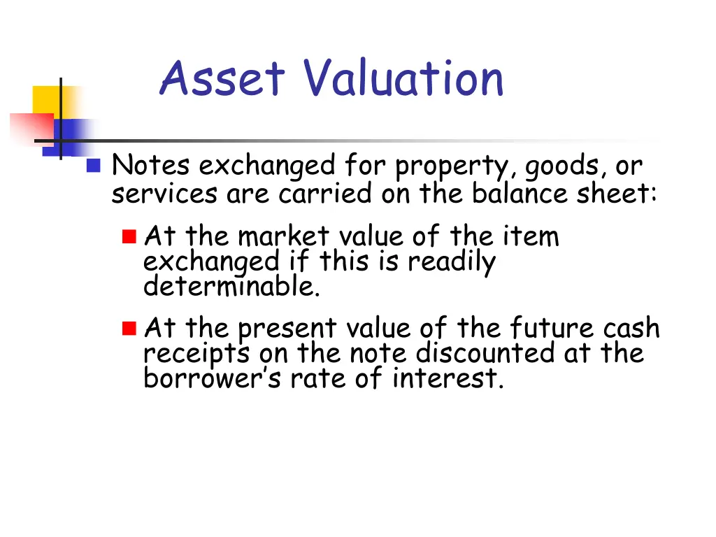 asset valuation