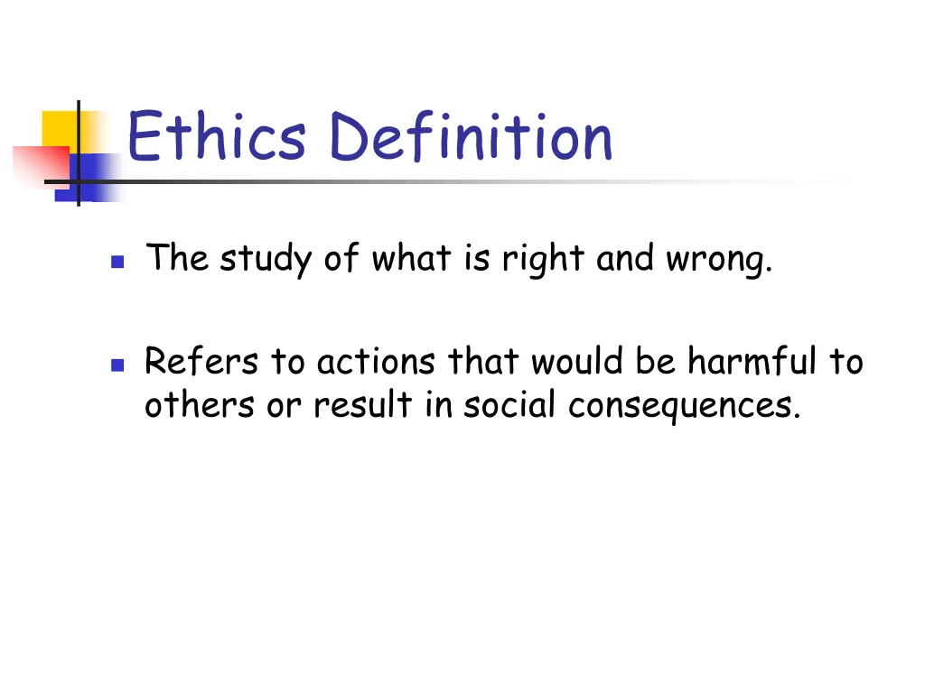 ethics definition