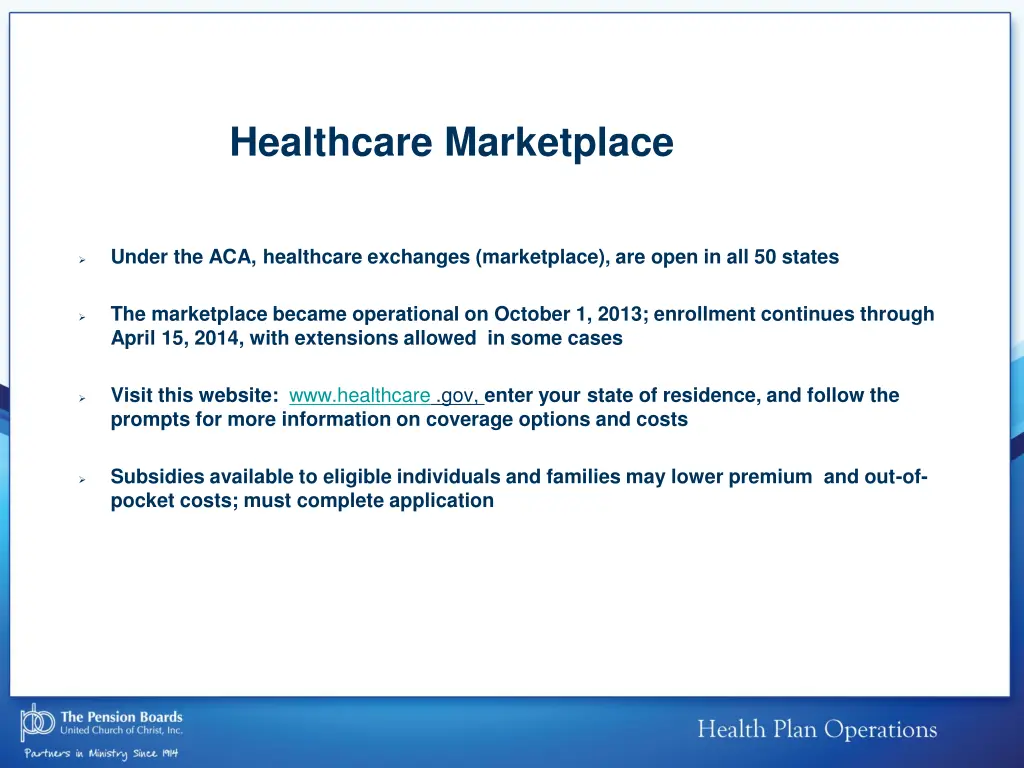 healthcare marketplace