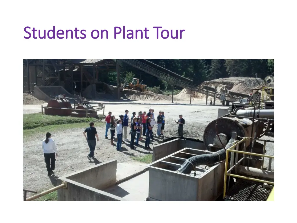 students on plant tour students on plant tour