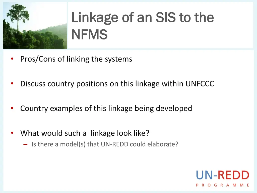 linkage of an sis to the linkage