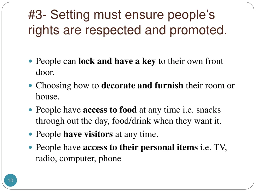 3 setting must ensure people s rights 1