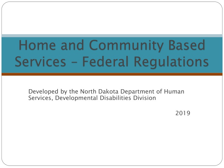 home and community based services federal